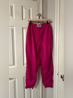 Vintage Everlast Parachute Pants In Amaranth Pink Size Small